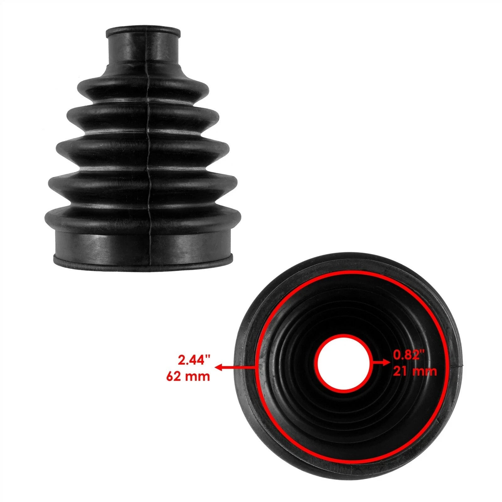 Front Inner & Outer CV Axle Boots For Can Am Outlander Max 1000 4X4 EFI 2014-201