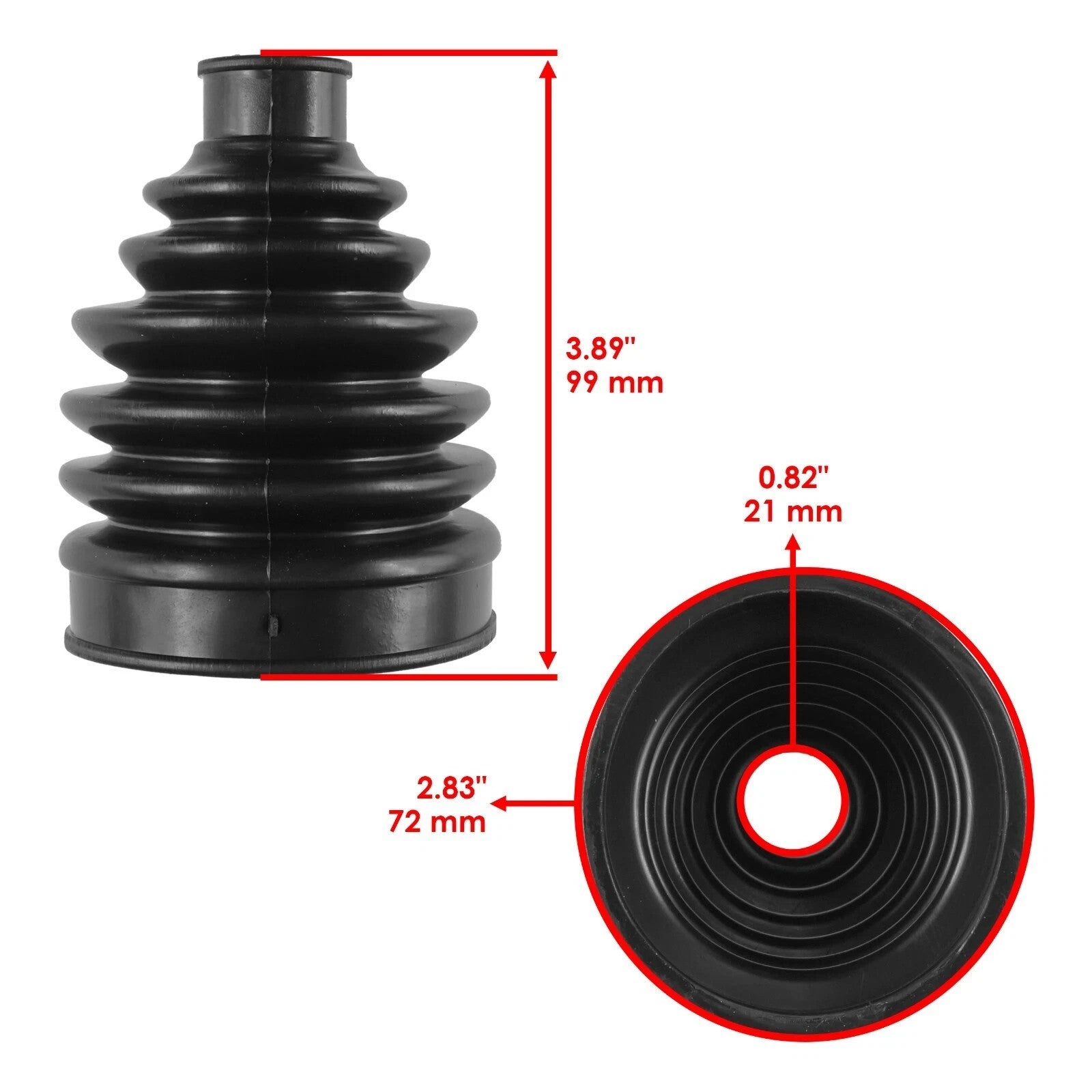 2 Rear Axle Inner Outer CV Boot Kit for Can-Am Outlander 400 4X4 EFI 2009-2012