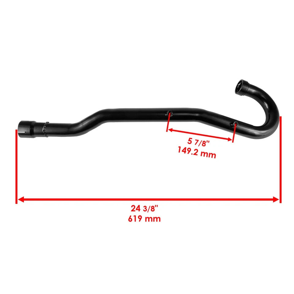 Exhaust Muffler w/ Pipe Gaskets fits Kawasaki Bayou 250 KLF250A 2003 2004 - 2009