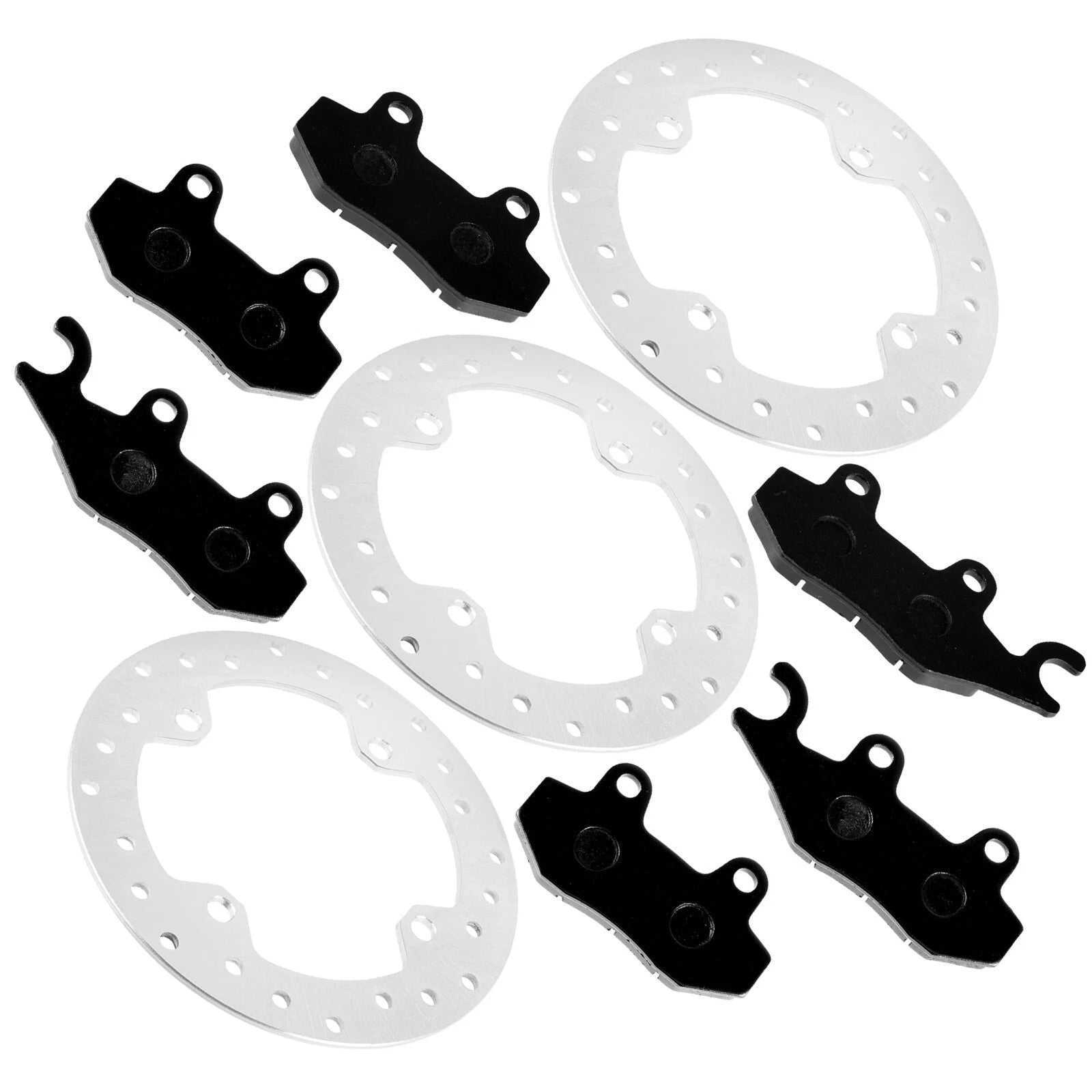 Front and Rear Brake Rotor Disc w/ Pad For Can-AM Commander 1000 2011- 2016