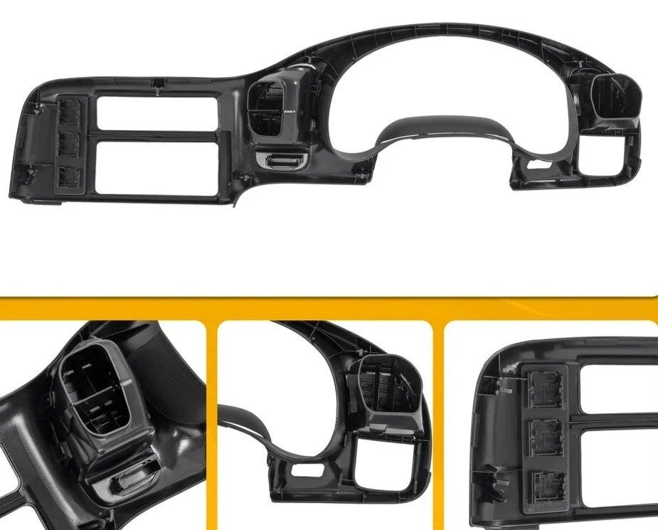 For Chevrolet Astro/ GMC Safari 1996-2005 Dashboard Radio Dash Panel Bezel Black