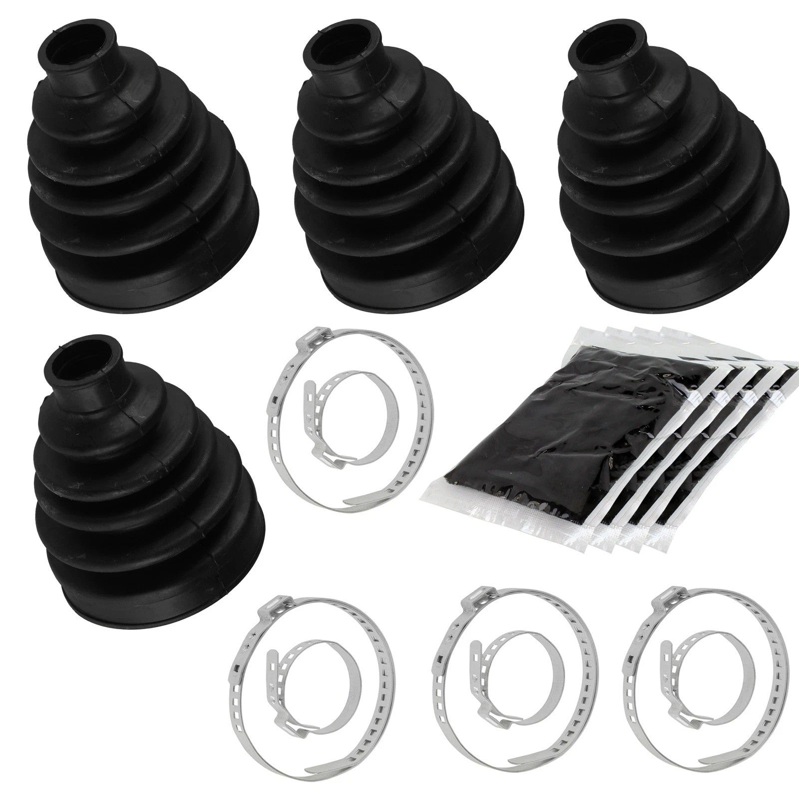 2 Rear Axle Outer Inner CV Boot Kit for Can-Am Outlander 570 4X4 EFI 2016 2017