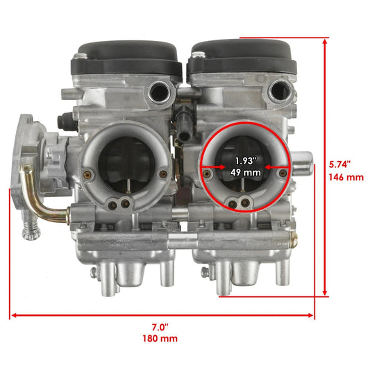 Caltric Carburetor For Yamaha Raptor 660R YFM660R 2001-2005 33mm Bore