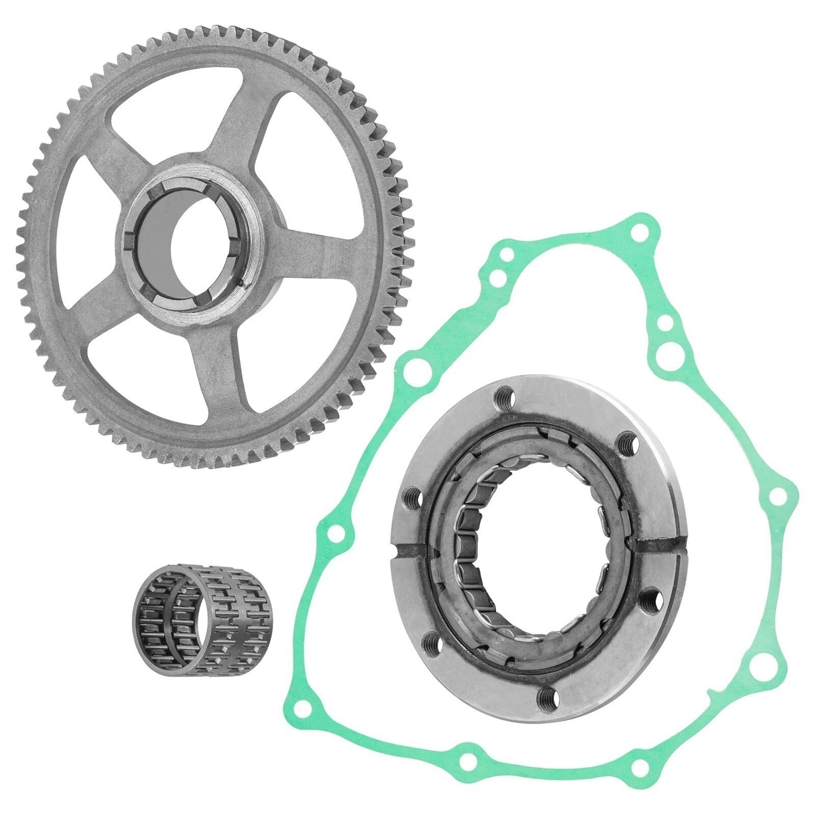 Clutch One Way Bearing W/Gear Idler For Honda TRX400EX Sportrax 1999-08 W/Gasket