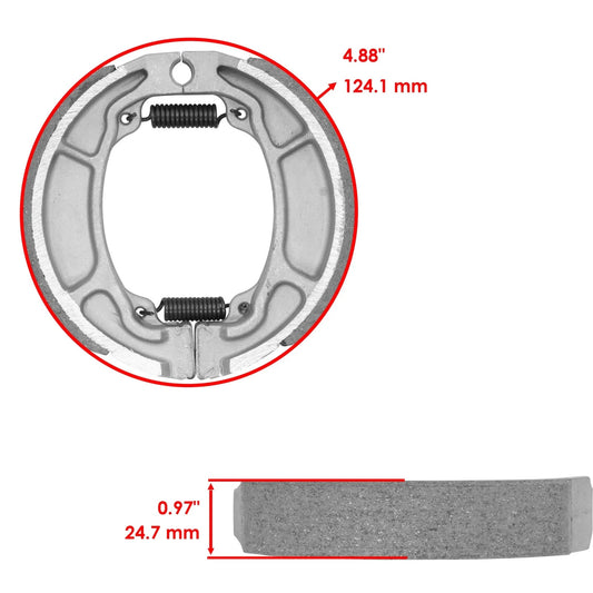 Caltric Rear Brake Shoes for Honda PCX125 PCX150 WW125EX WW150 2011-2020