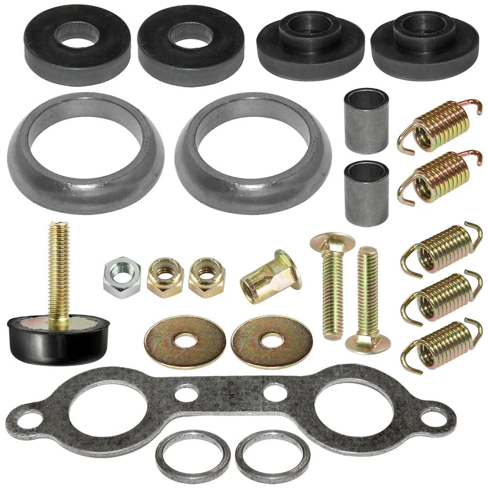Exhaust Muffler Silencer Kit for Polaris Sportsman 600 Twin 2003 2004 2005 ATV
