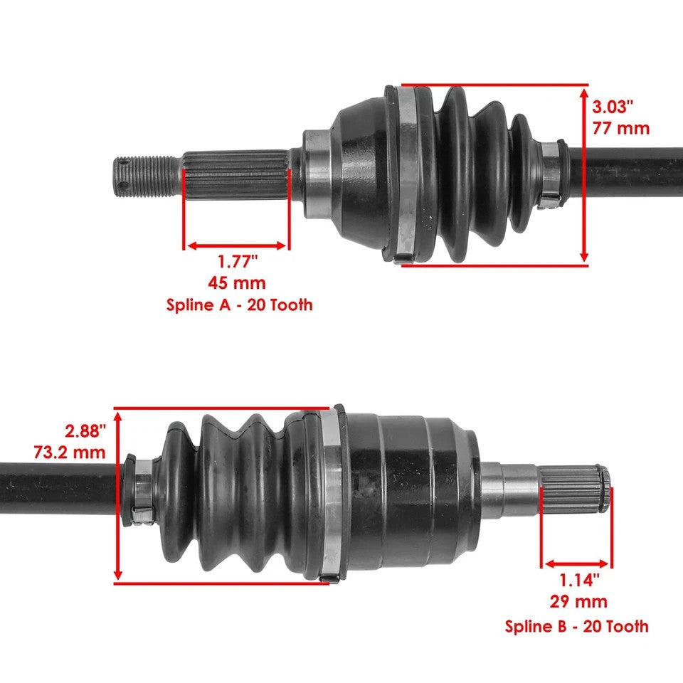 Caltric 54901-31G31 Front Left Or Right CV Axle For Suzuki King Quad 500 700