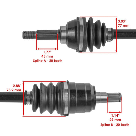 Caltric 54901-31G31 Front Left Or Right CV Axle For Suzuki King Quad 500 700