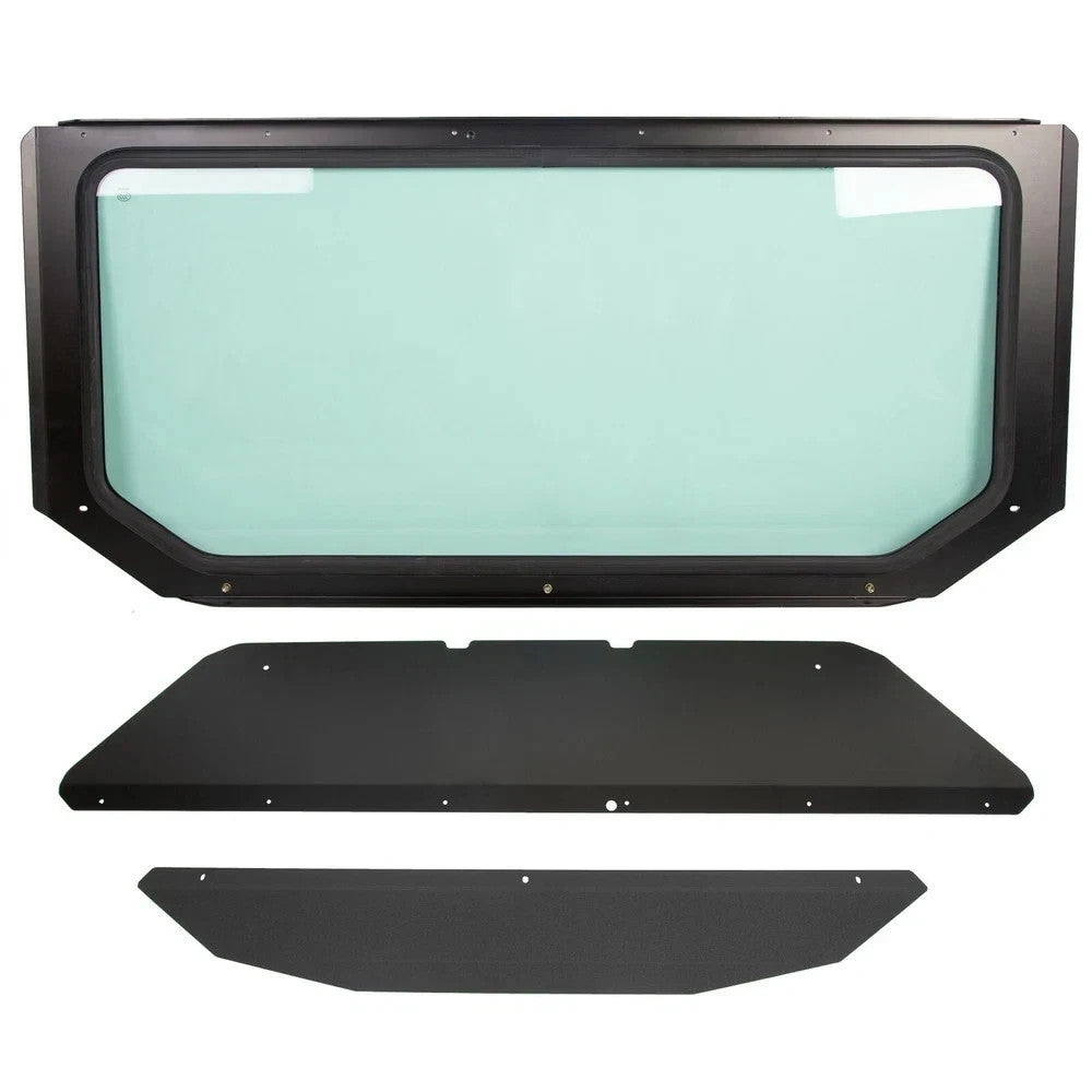HECASA Glass Windshield Black Full Size For Can Am Maverick X3 UV Protect