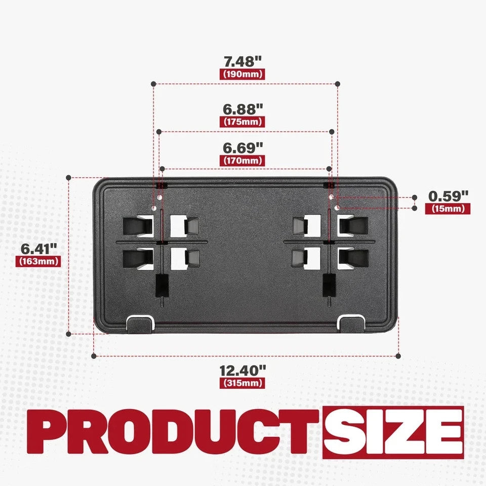 Front License Plate Bracket Mount Holder For 2015-17 FL3Z17A385B Ford F-150 F150
