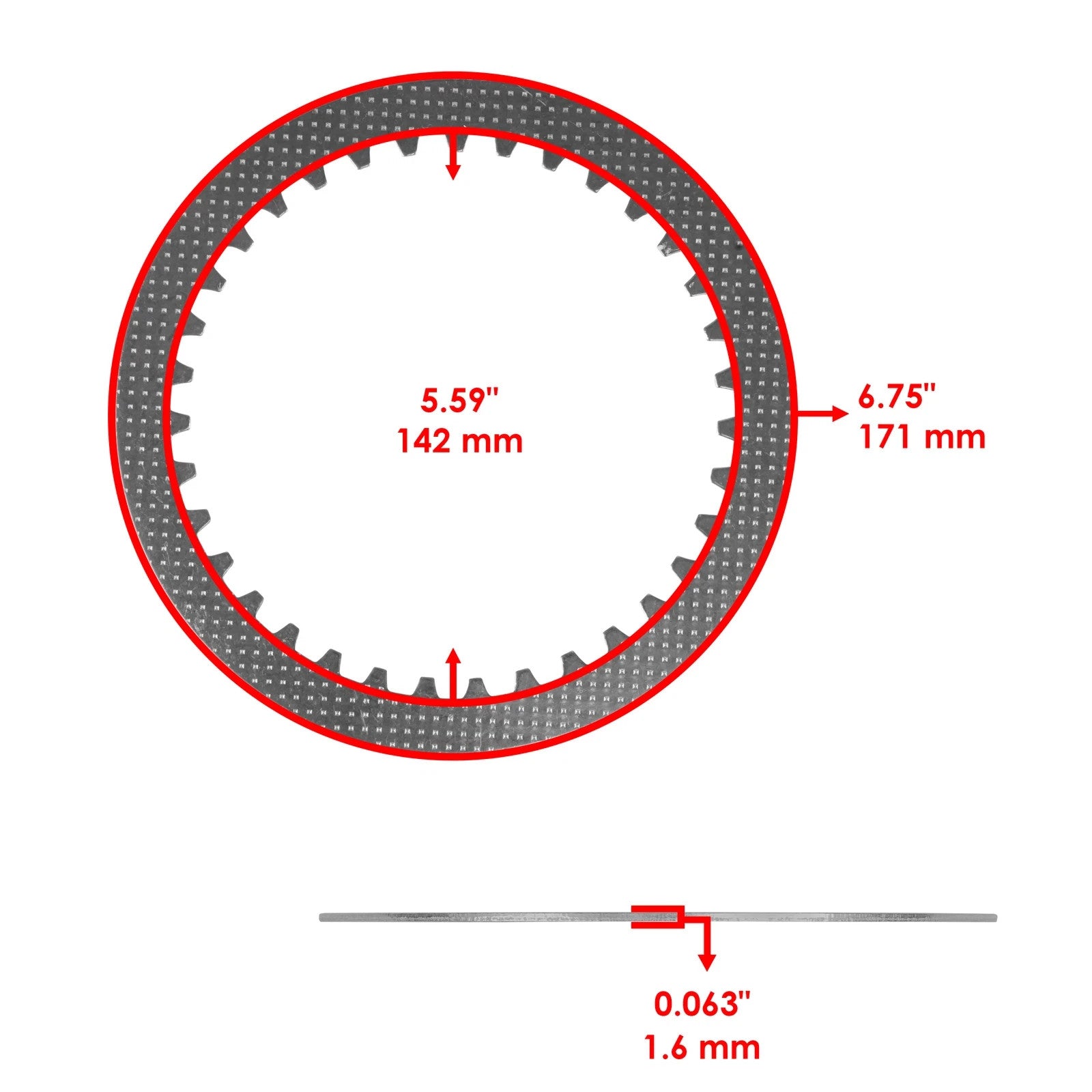 Clutch Friction and Steel Plates Kit for Kawasaki Vulcan 1600 VN1600 2003 - 2008