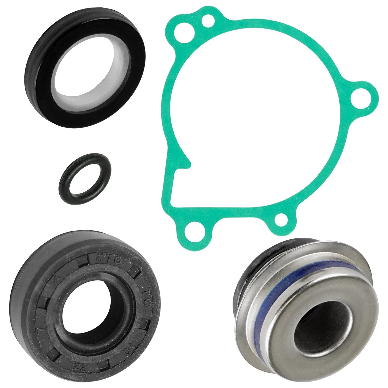 Caltric Water Pump Mechanical Seal Rebuild Kit for Kawasaki KLR650 KL650 1987-22