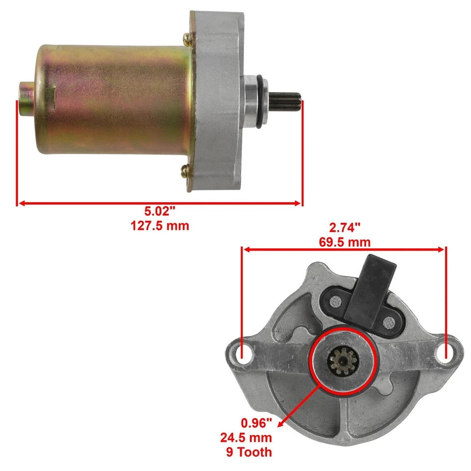 Starter Motor for Yamaha Raptor 90 YFM90R 2009 2010 2011 2012 2013