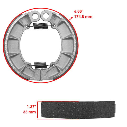 for Honda TRX500FE Fm Fourtrax Foreman 4X4 05-11 Front Rear Brake Pads Shoes