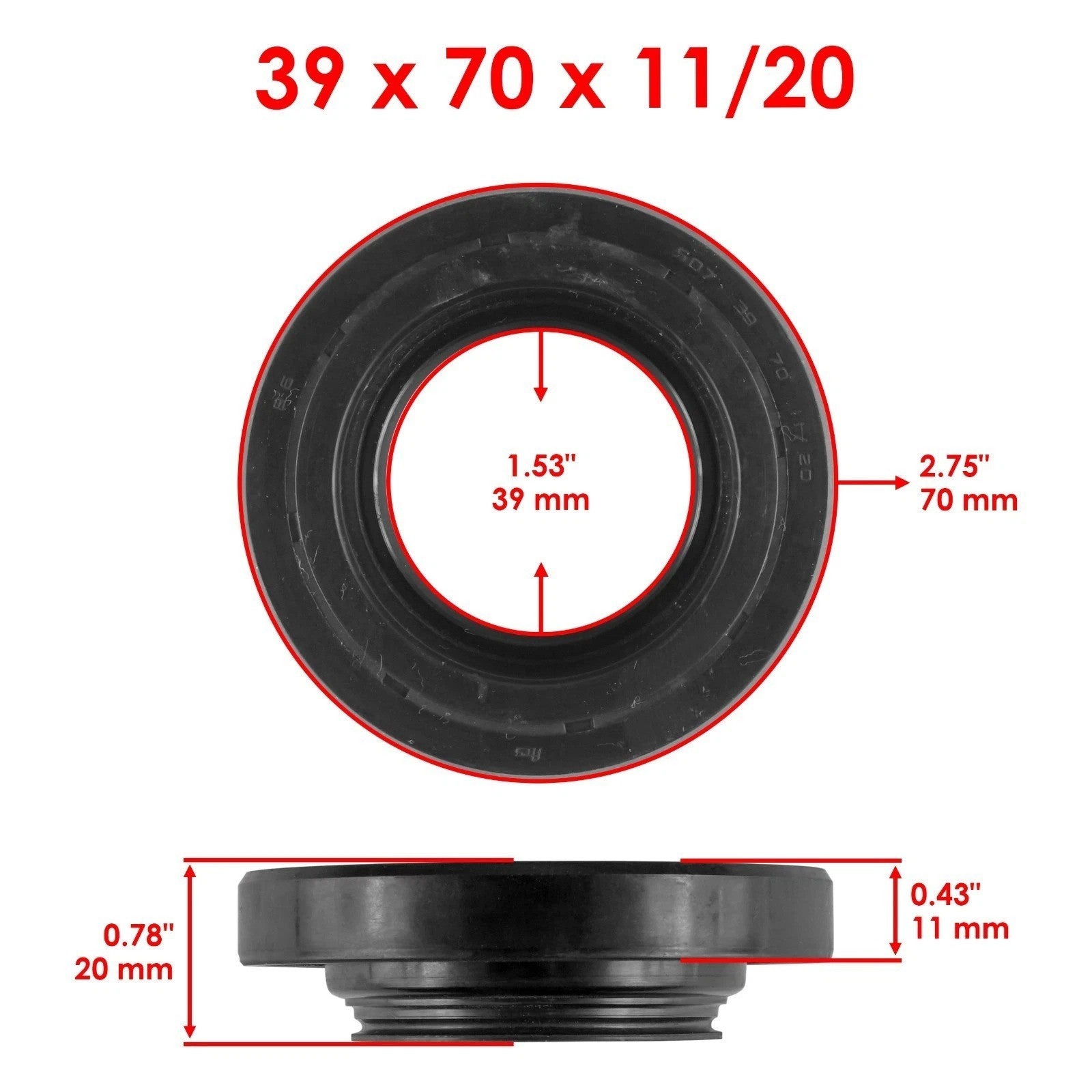 Rear Differential Seal & O ring Kit for Honda Foreman 500 TRX500FM 4x4 2005-2011