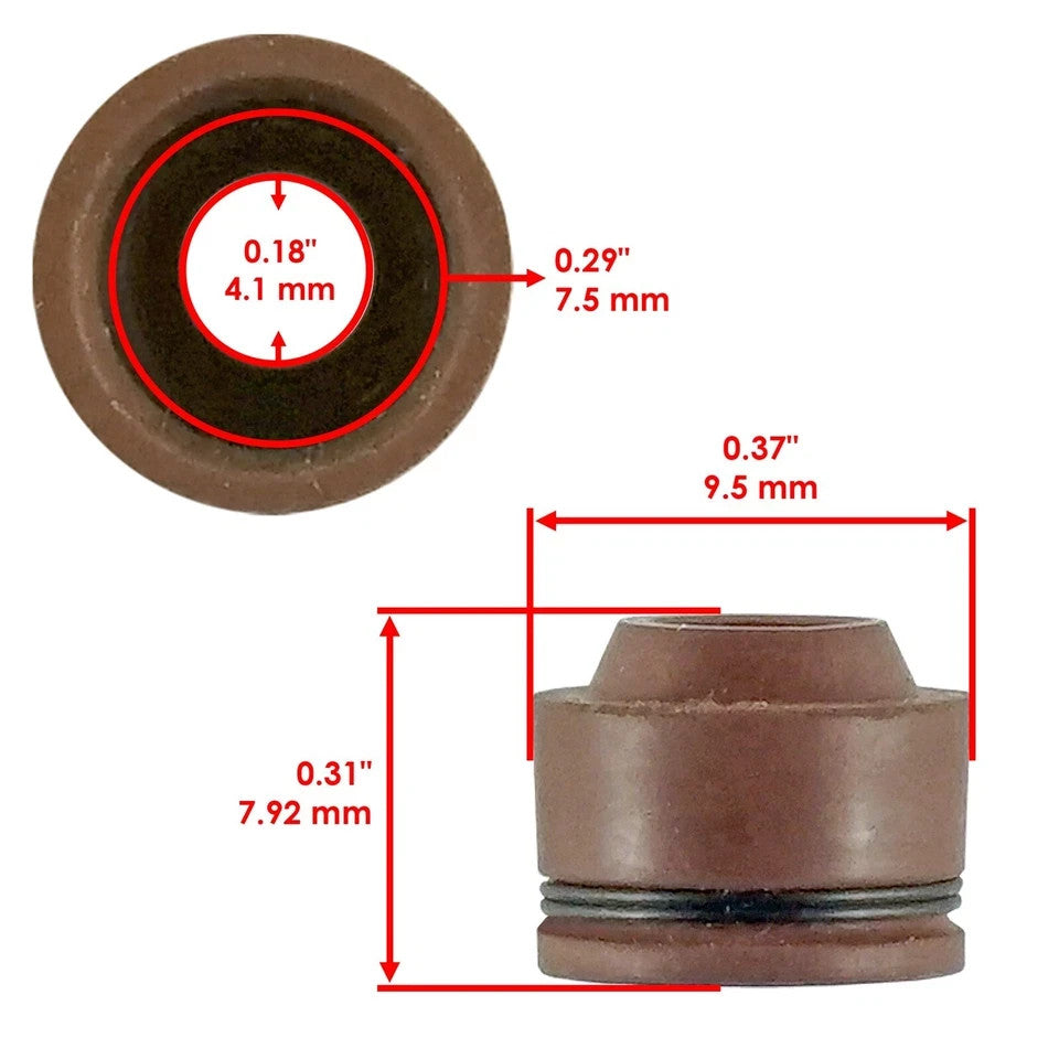 Caltric Exhaust Valve Stem Seal For Honda CRF150R Expert 2007-2009 2012-2023