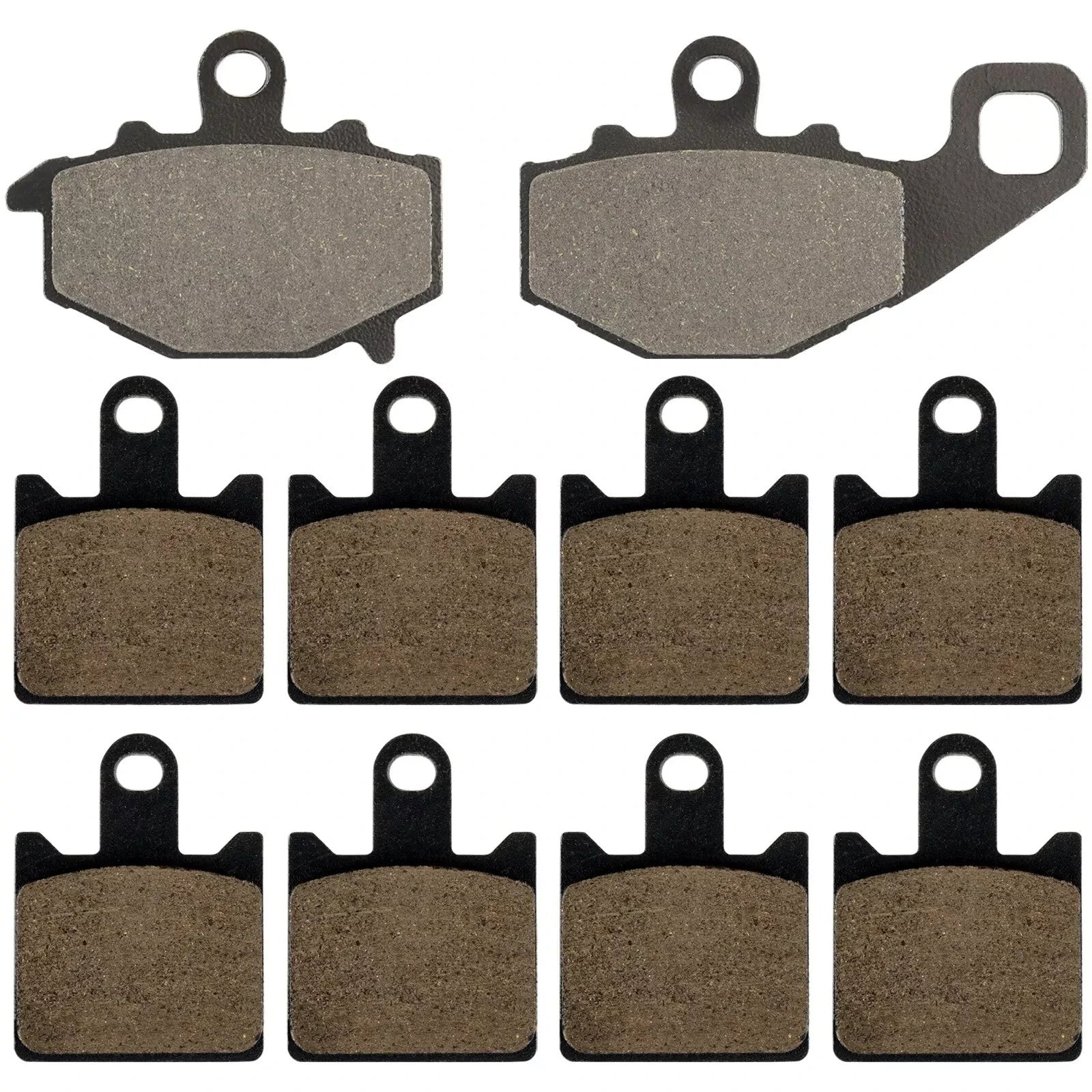 Caltric Front and Rear Brake Pads for Kawasaki ZX6R ZX-6R Ninja ZX600 2007-2012