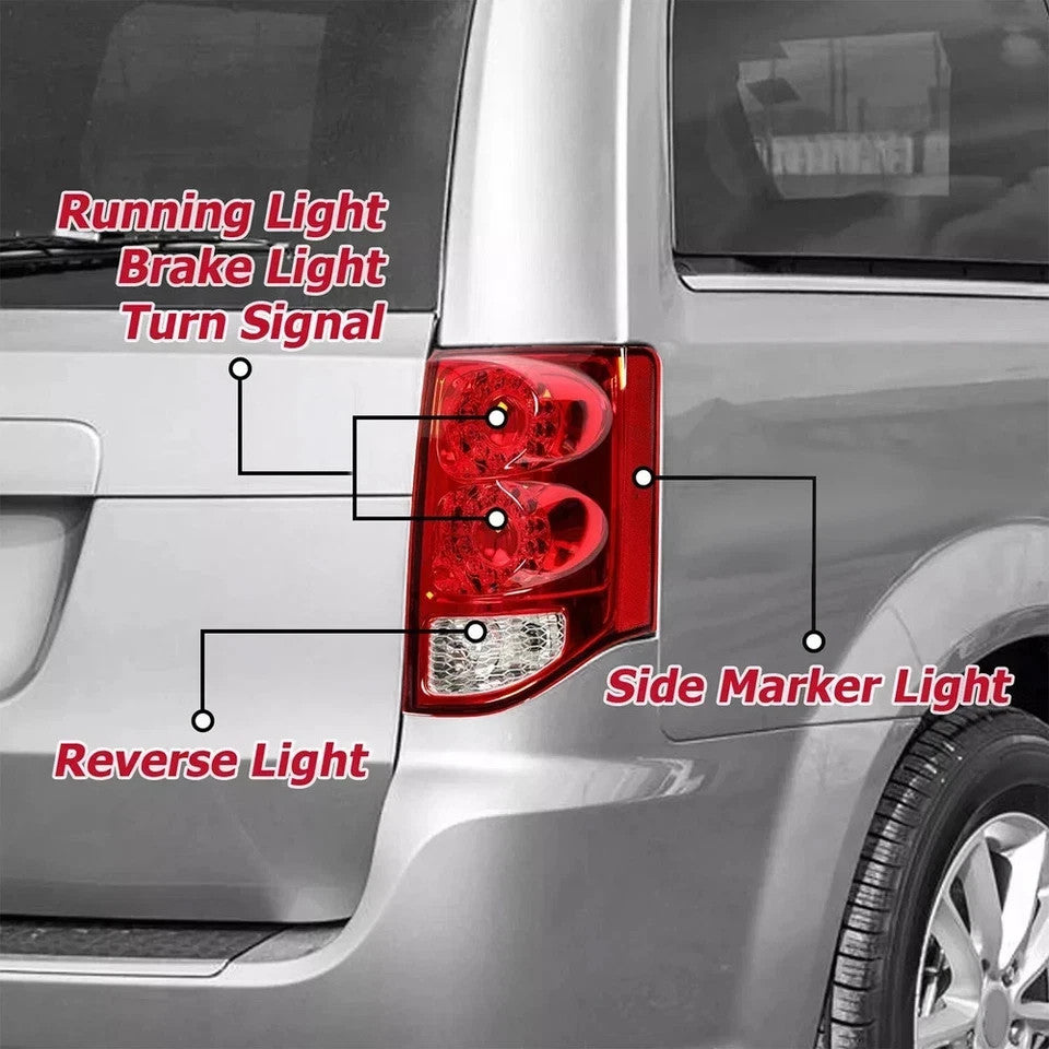 For 2011-2020 Dodge Grand Caravan LED Tail Light Brake Lamp Passenger Side