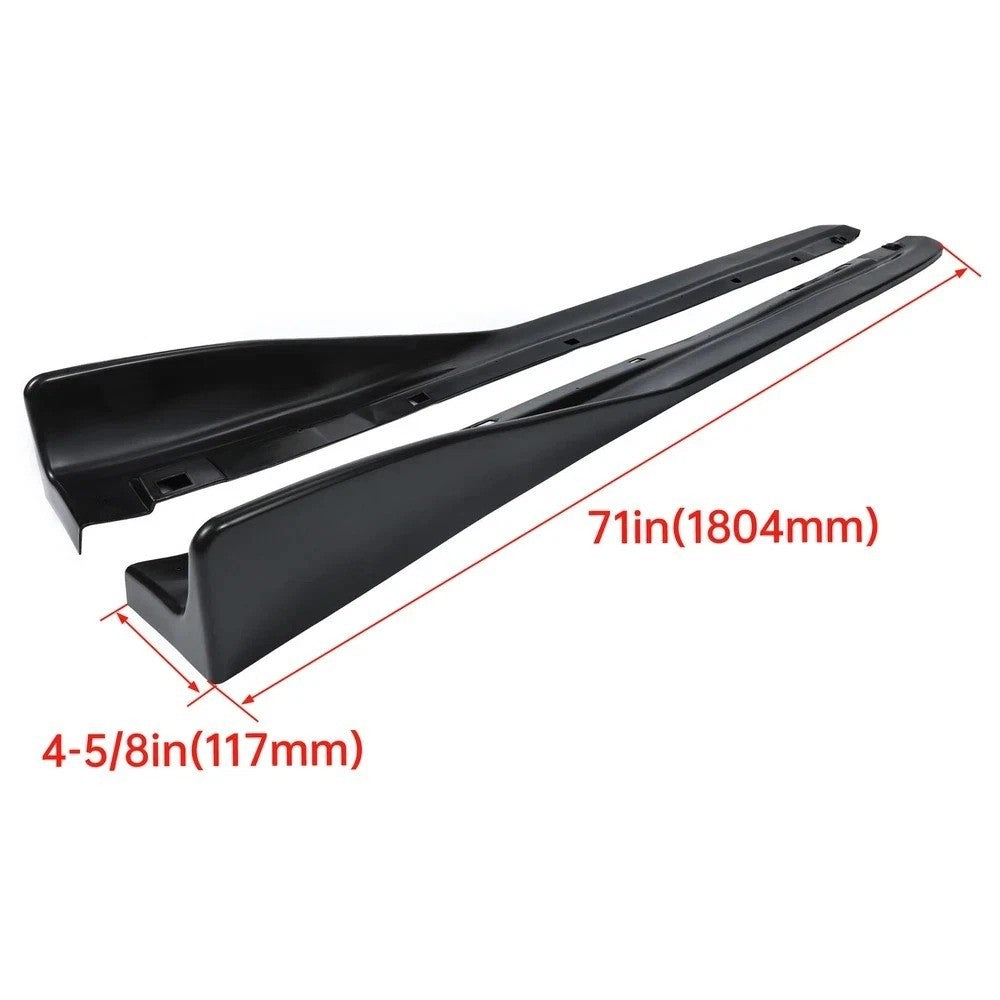 Fits 02-07 Impreza WRX STI CS Style Side Skirts Extension Rocker Panel Pair PP