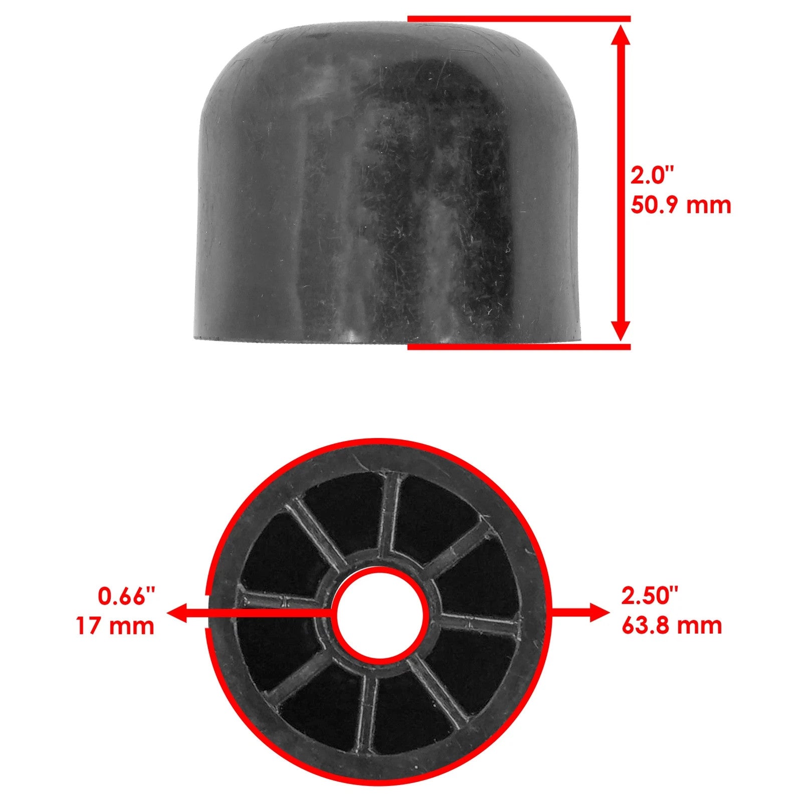 1717675SM 1717675 Mower Wheel Roller For Simplicity Deck 50" 54" 38" 44" 40"