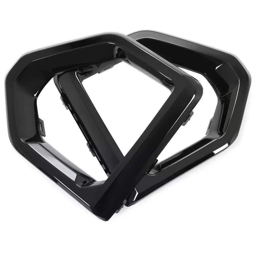 HECASA Pair Fog Light Bezel Cover For GMC Sierra 1500 Denali 2019-2022#84176752