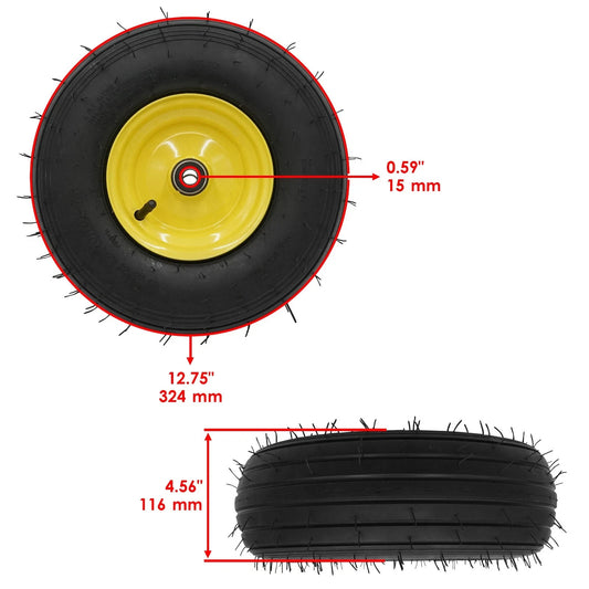 Front Wheel & Tire w/ Caster for John Deere SST15 SST16 SST18 Z225 Z425 Z445