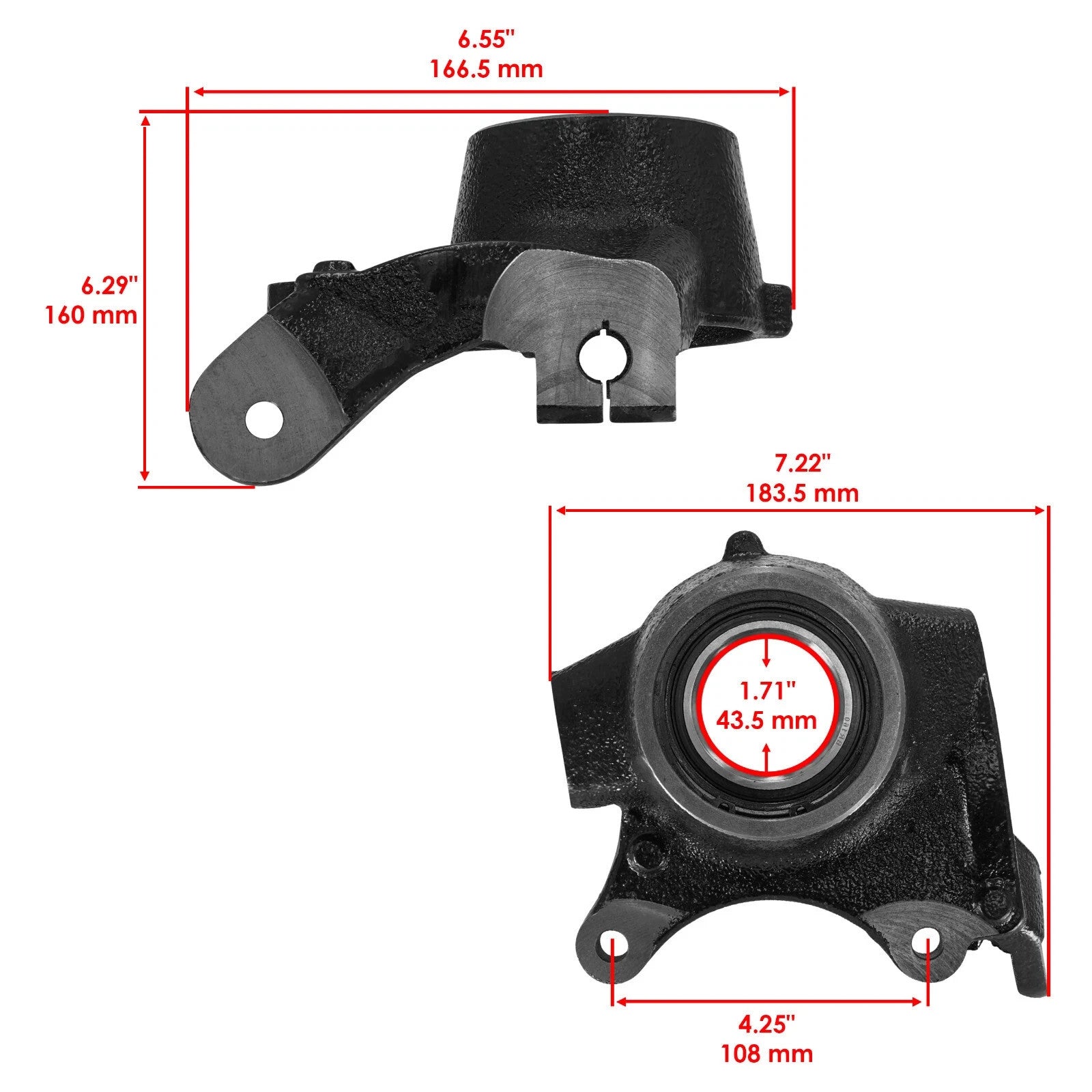 Front Left Knuckle For Polaris RZR 800 2008-13 / RZR 570 12-20 5135442