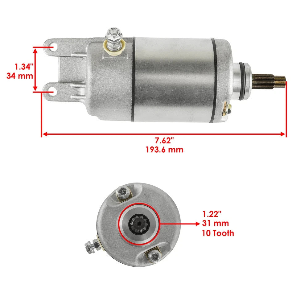 Caltric Starter for Honda ATV TRX350D TRX 350 Fourtrax 1987 1988 1989 New