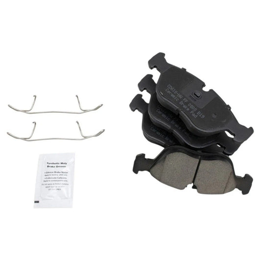 Brake Pad & Rotor Ceramic Kit Front & Rear w/Chemicals