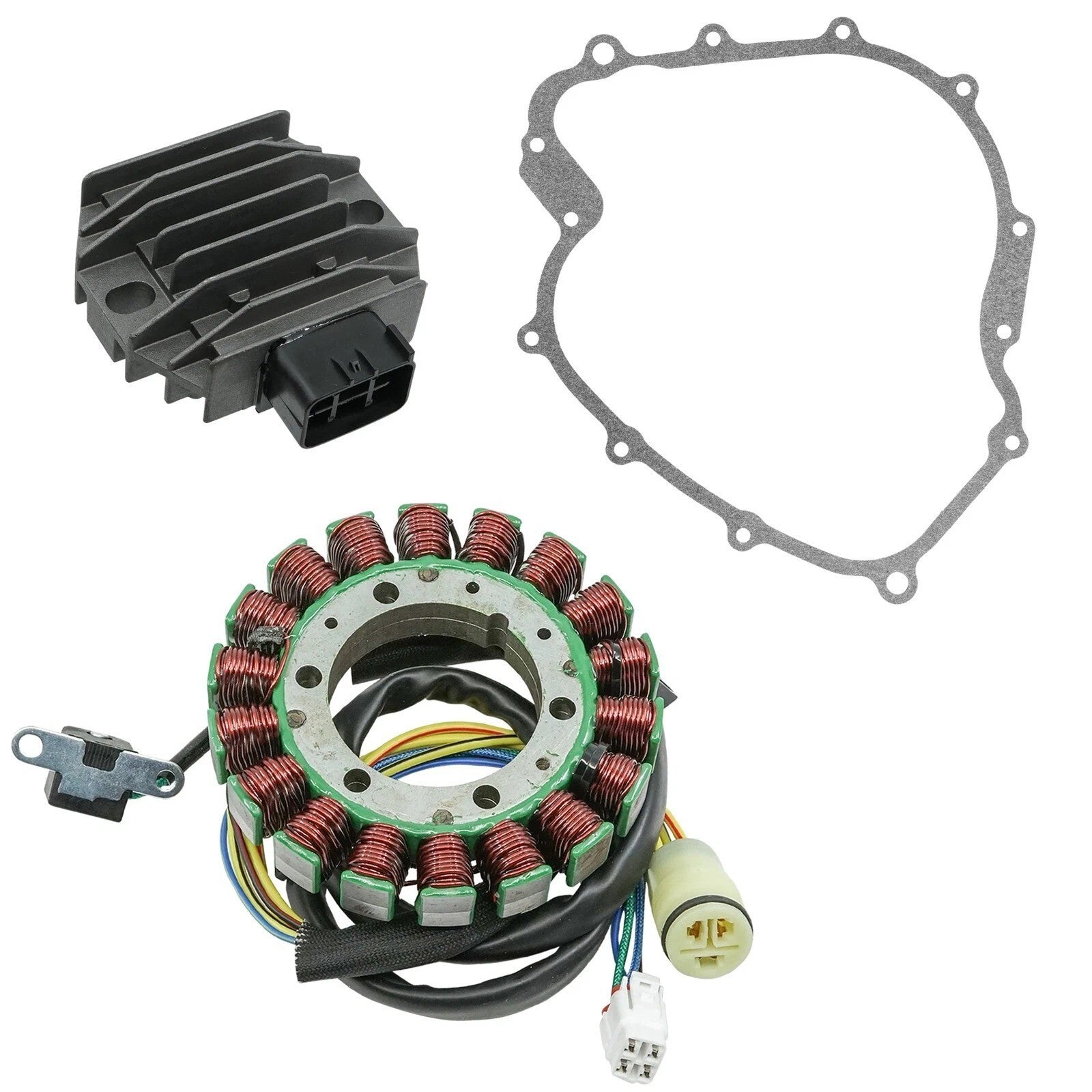 Stator & Regulator Rectifier for Yamaha Grizzly 660 YFM660 2002-2008 Ww/Gasket