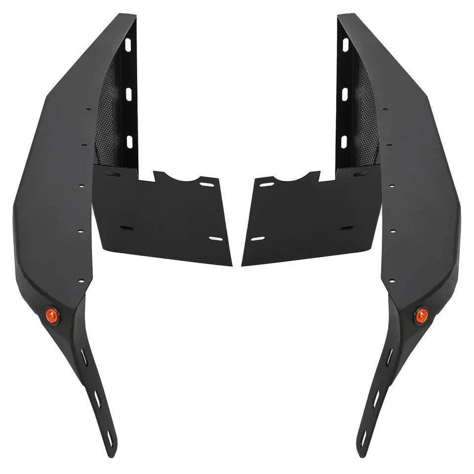 HECASA Steel Fender Flares Armor Guard w/Light for 97-06 Jeep Wrangler TJ