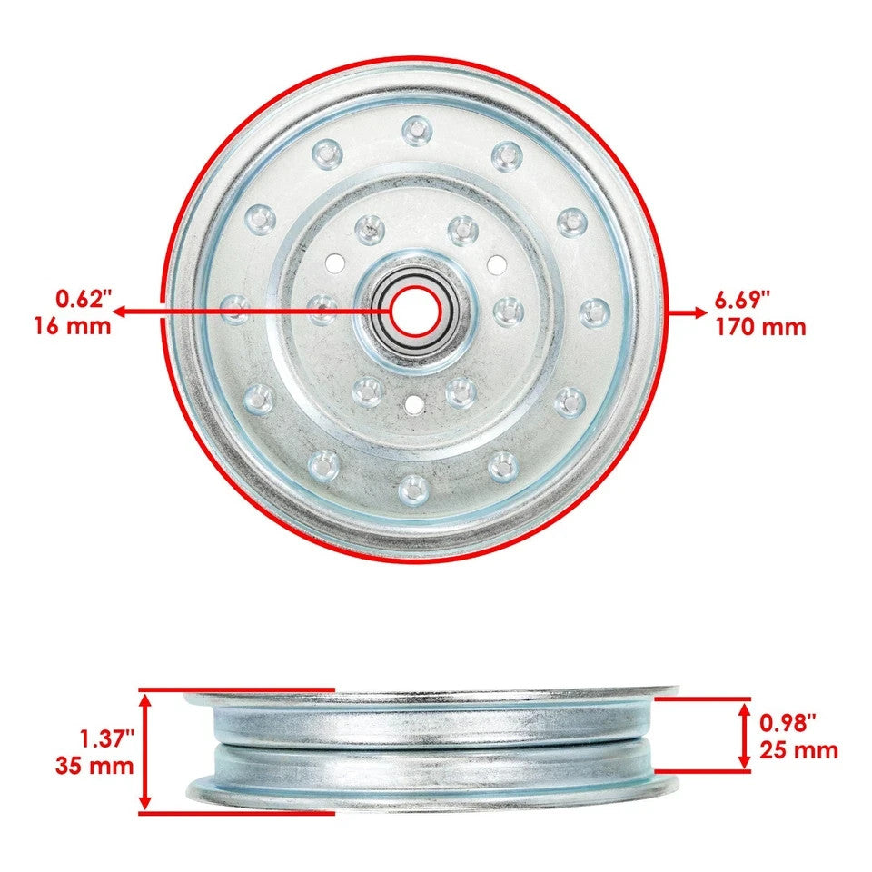Deck Pulley for Land Pride AT2584 AT2660 AT2672 AT2684 FDR1572 FDR1648 808-129C