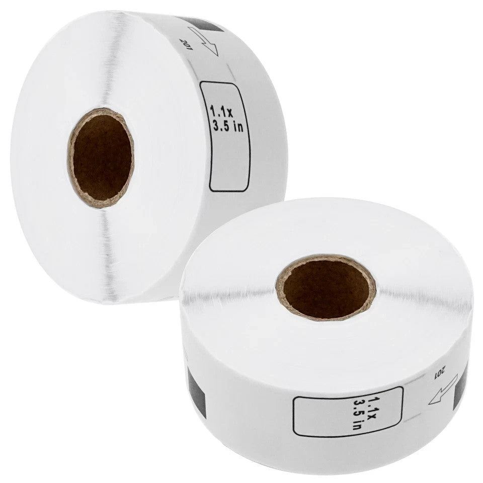 2x Thermal Address Label DK-1201 DK1201 for Brother Label Printer 1-1/7"x3-1/2"