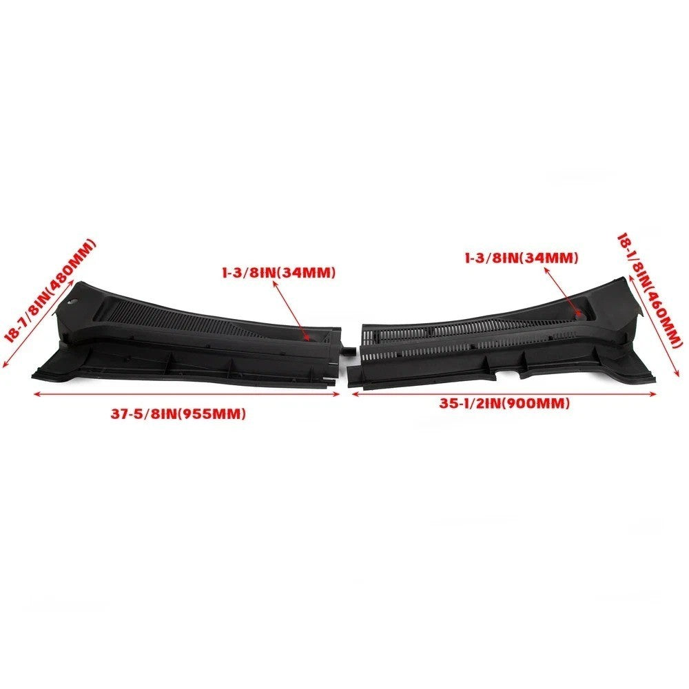 HECASA FOR 11-16 Super Duty F250 F350 Windshield Wiper Cowl Panel Grille LH+RH