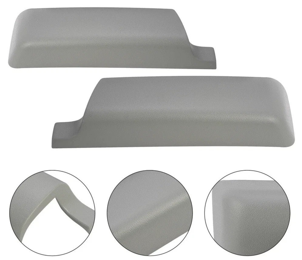 For 1996-2005 ASTRO SAFARI Gray Door Panel Armrest PAIR Repair Caps Covers ABS