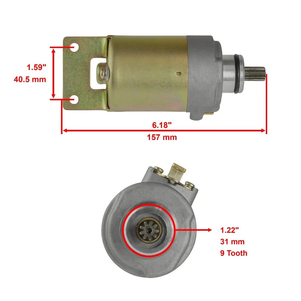 Starter & Relay Solenoid for Polaris Phoenix 200 2005 2006 2007 2008 2009 2010