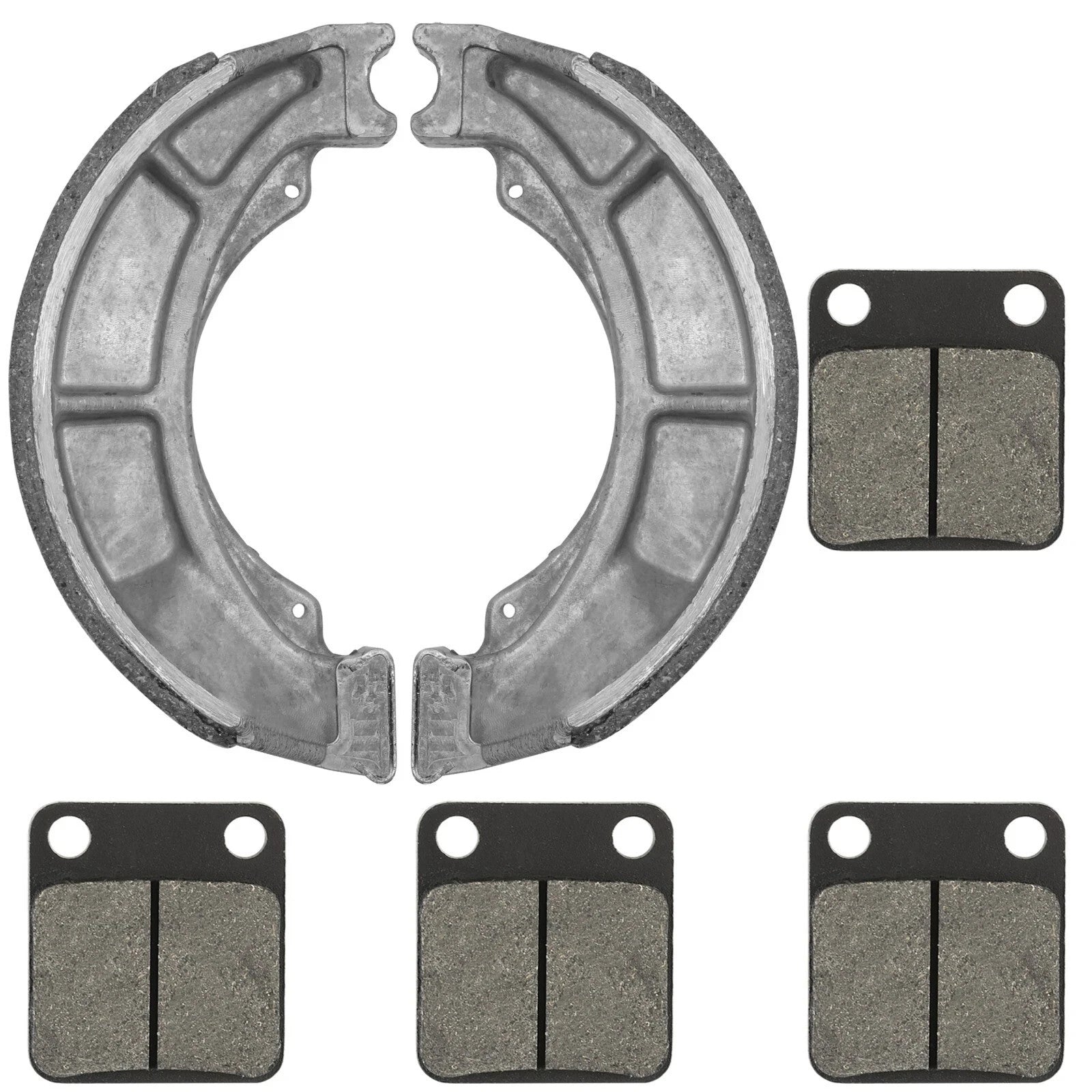 Front Brake Pads And Rear Brake Shoes for Suzuki LT-F250 Ozark 250 2002-2006
