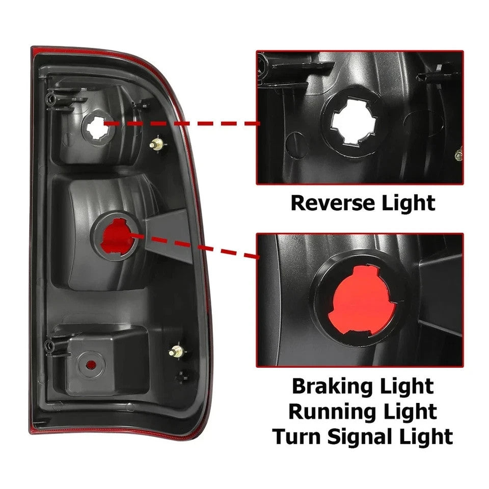 Pair Smoked Tail Lights For Ford F-250 F-350 F-450 F-550 Super Duty 2008-2016