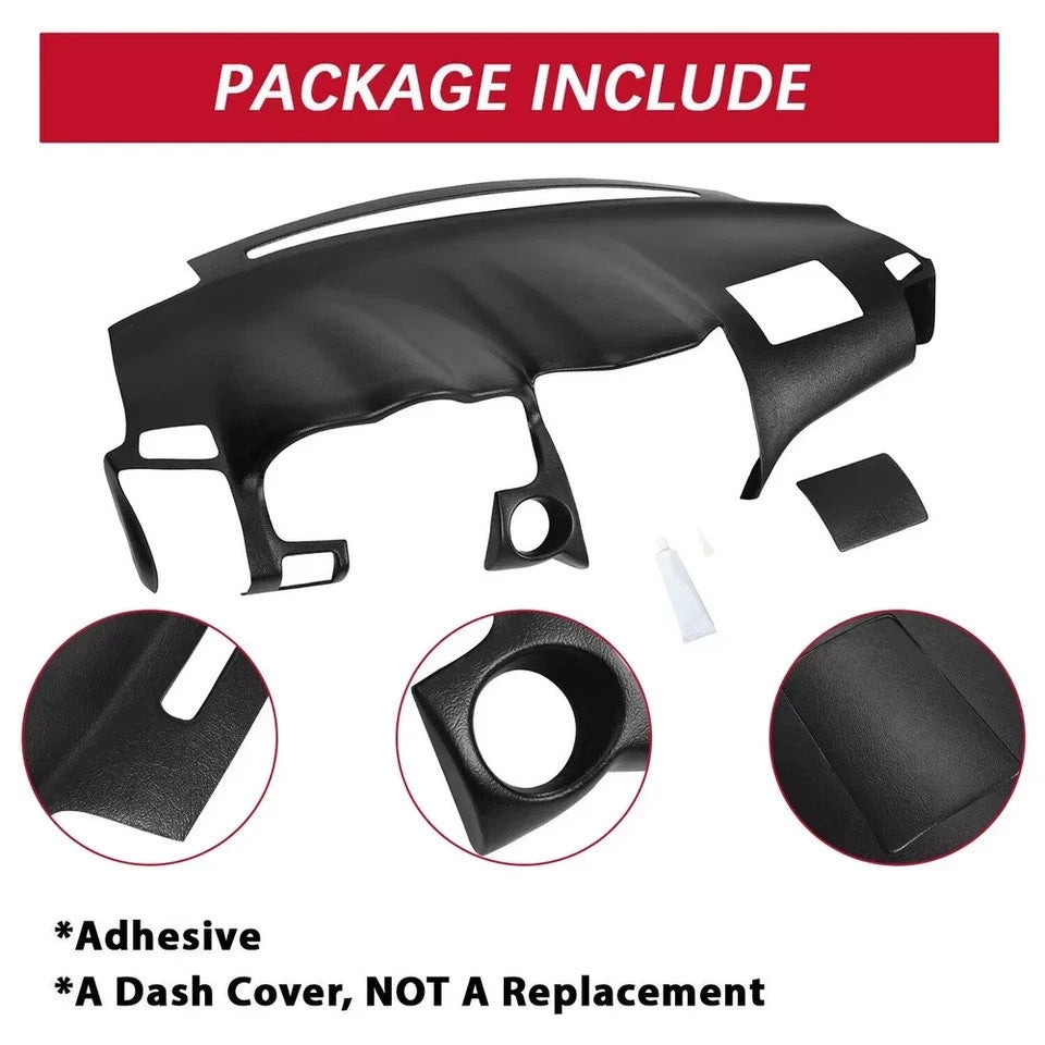 Molded Dash Cover Overlay Cap Pad Black For 2004-2009 Lexus RX330 RX350 RX400H