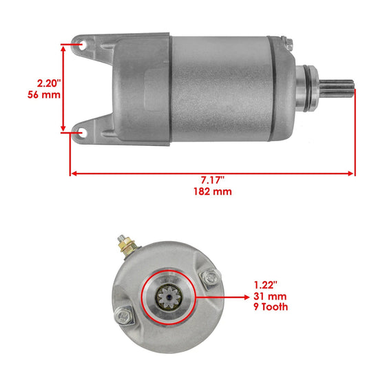 Starter And Relay Solenoid for Kawasaki Prairie 400 2X4 4X4 KVF400 1997-2002