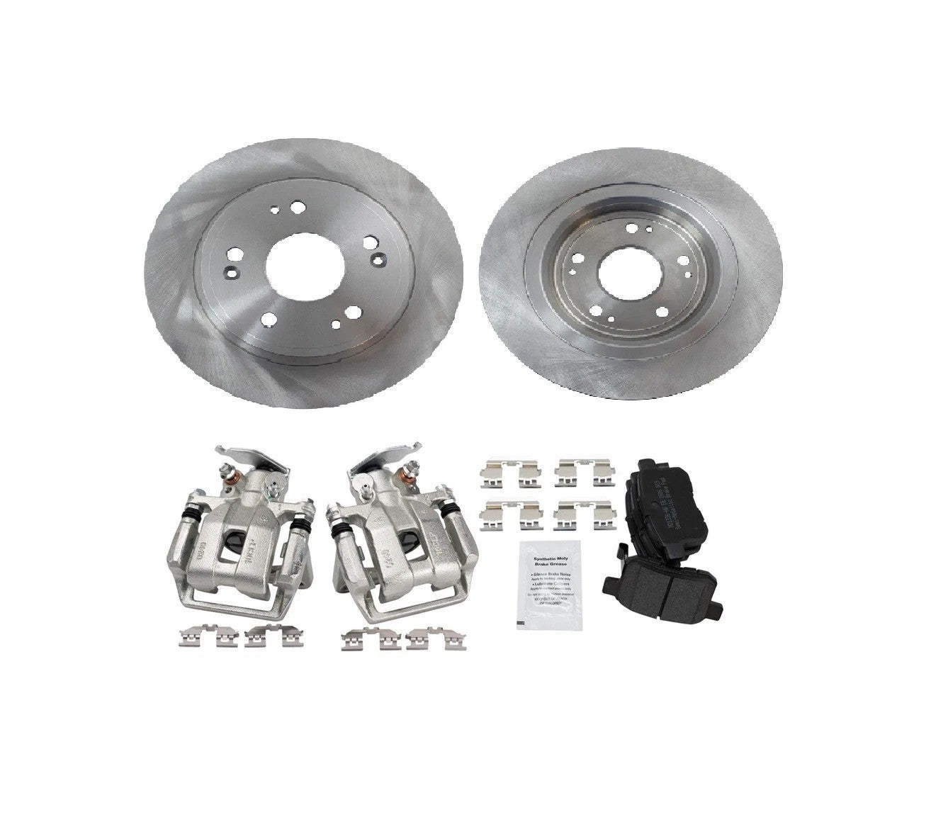 Rear Brake Calipers Ceramic Pads & Rotors Fits 2013-2017 Honda Accord