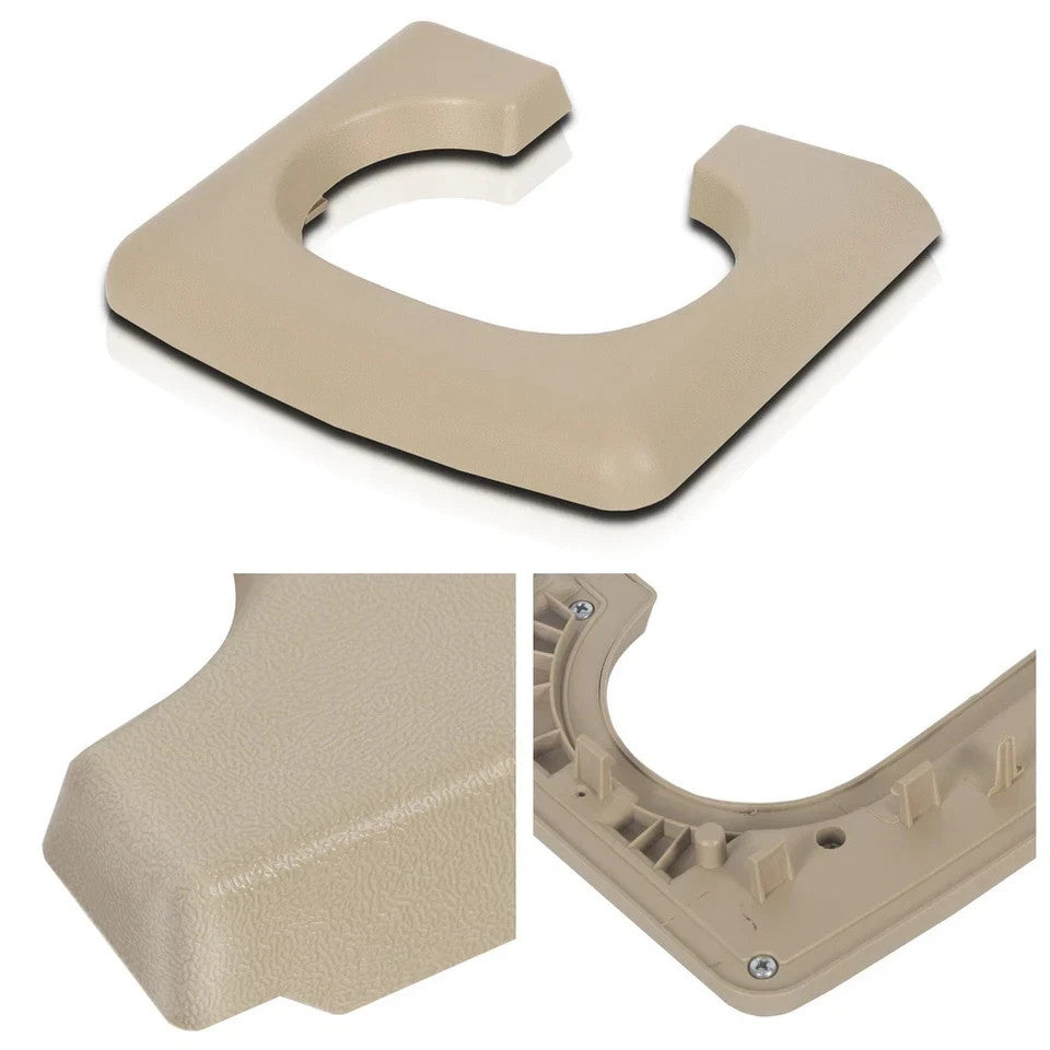 Center Console Cup Holder Armrest Pad Replacement Tan For Ford F150 2004-2014