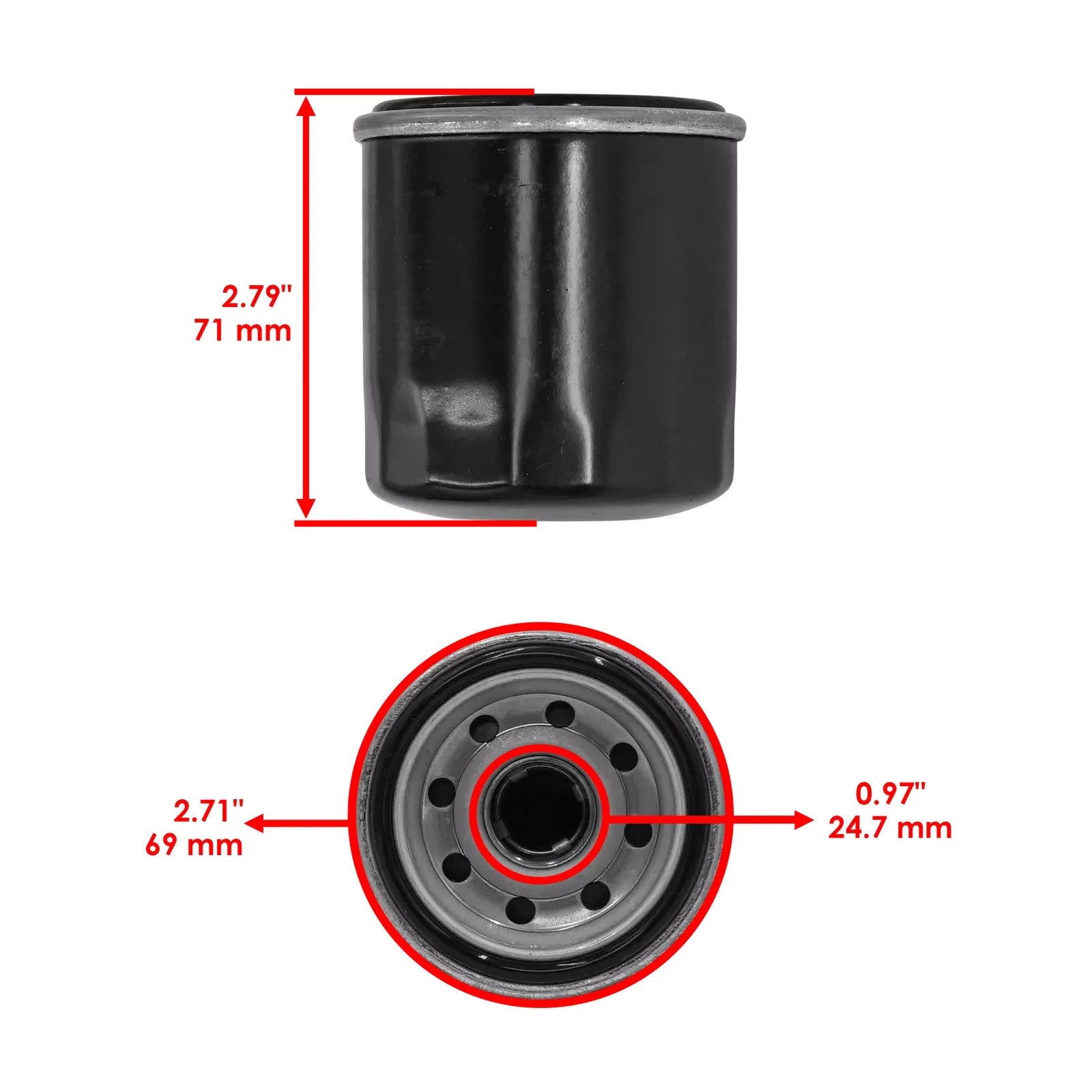 Caltric M806418 Engine Oil Filter For John Deere 1023E 1025R 1026R 1420 1435