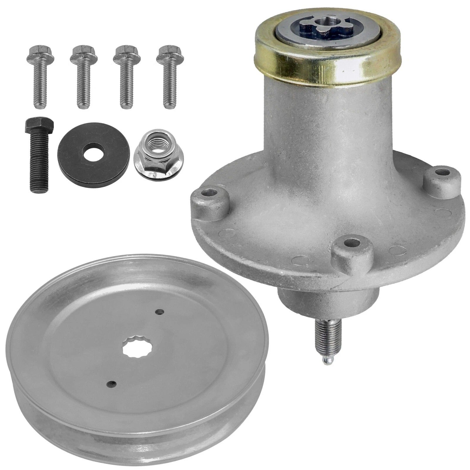 Caltric 618-06981 918-069 532112171 Spindle & Pulley For Husqvarna Dixon 48" 52"
