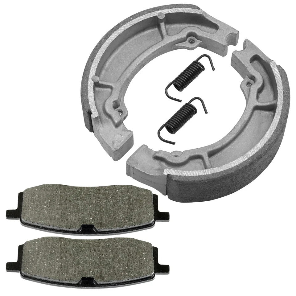 for Yamaha Tt350 Acier Tt 350 1986-1993 Front Brake Pads & Rear Brake Shoes