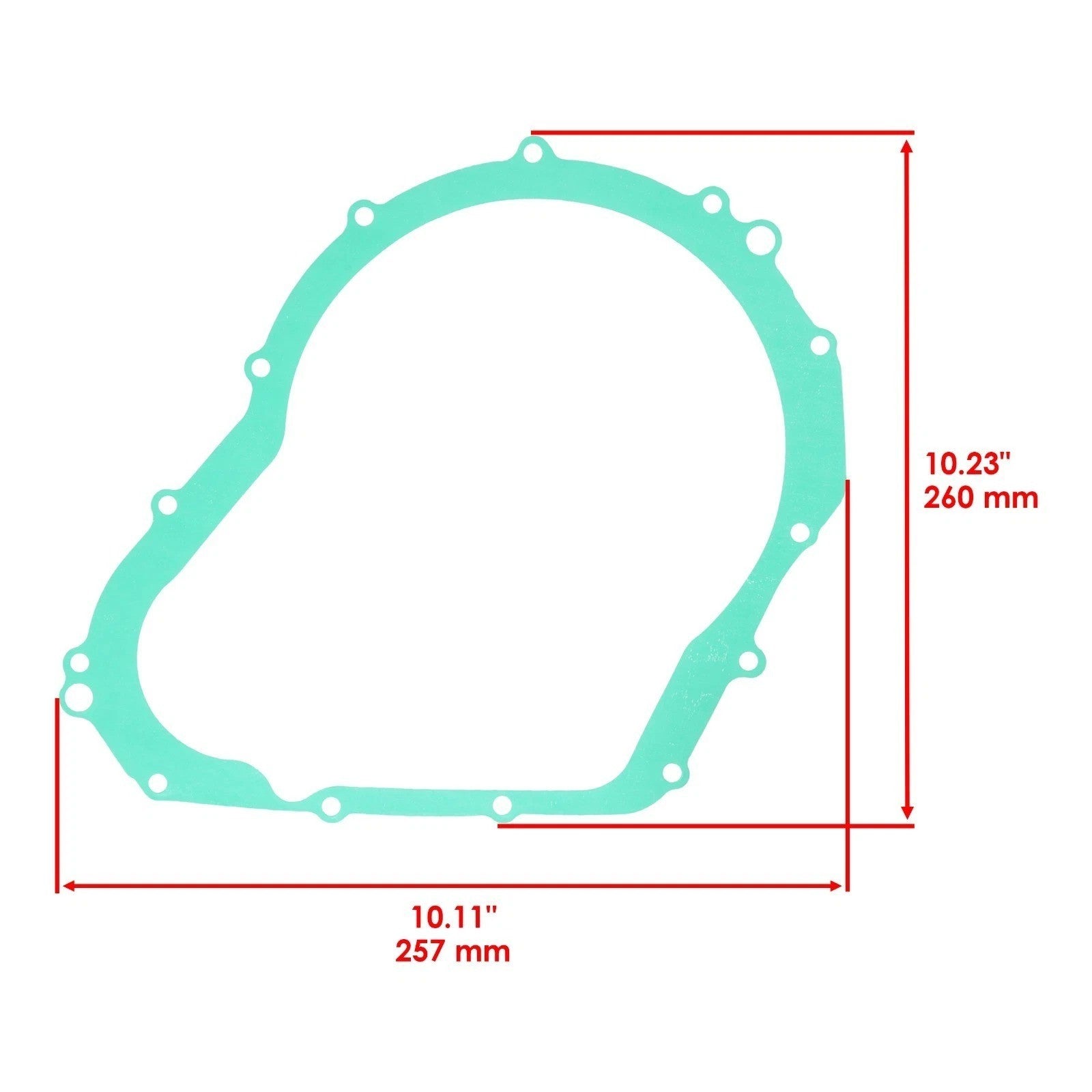 Caltric Clutch Cover Gasket for Suzuki 11482-01H00 / GSX-R600 GSX-R750