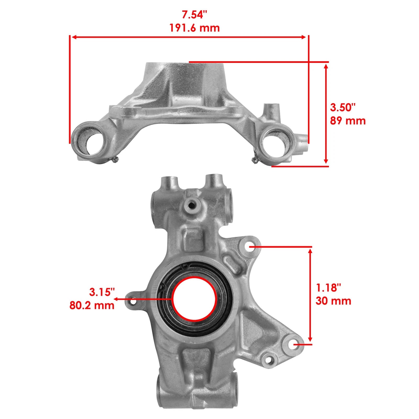 Caltric Rear Knuckle For Yamaha Kodiak 700 YFM700 2016-2023 Right & Left