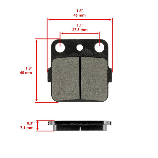 Brake Pads for Honda TRX400EX TRX 400 X Sportrax 2001-2008 Front Rear Brakes
