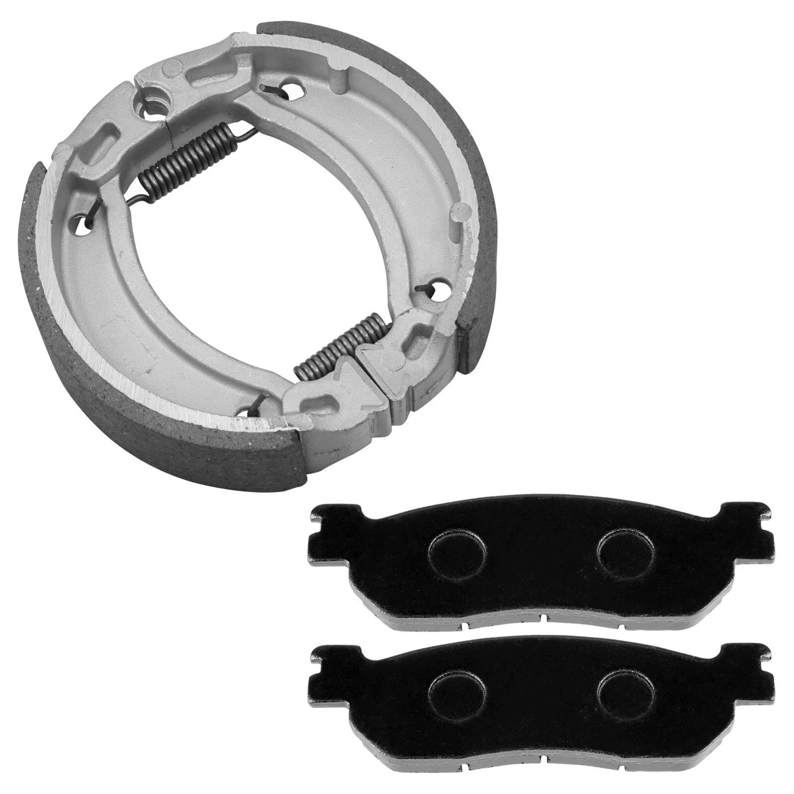 Front Brake Pads and Rear Brake Shoes for Yamaha TW200 Trailway 200 2001-2024