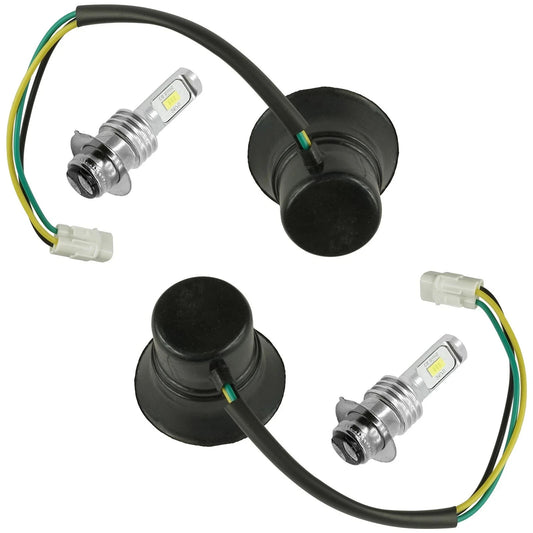 Caltric Headlight Socket And LED Bulb For Yamaha Rhino 700 YXR700F 4X4 2011-2012